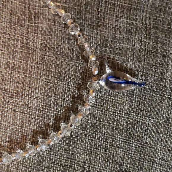 Evil eye choker / natural quartz 925 handmade - Picture 2 of 7